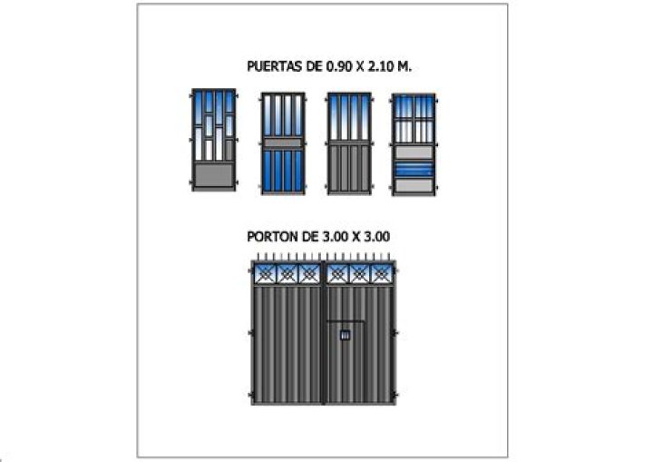 Descargar Planos de Puertas Metálicas PDF Fáciles y Profesionales