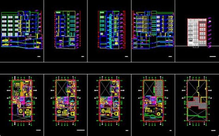 Planos de Edificio de 5 Pisos en PDF – Descarga Arquitectónico Completo