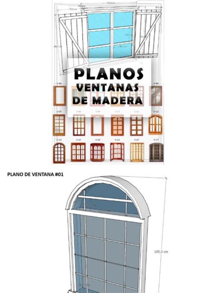 Planos de Ventanas de Madera en PDF: Descargas Gratis y Diseños Profesionales