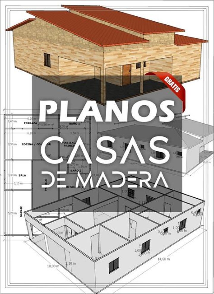 Planos Gratis para Casa de Madera PDF – Descarga Diseños Arquitectónicos