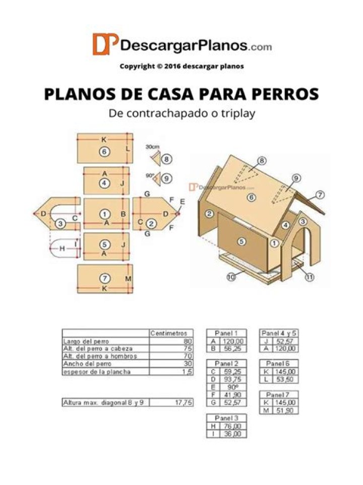 Planos para Casa de Perro PDF: Diseños Funcionales y Asequibles