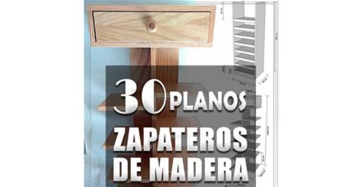 Descarga Planos Gratis para Zapatera de Madera en PDF