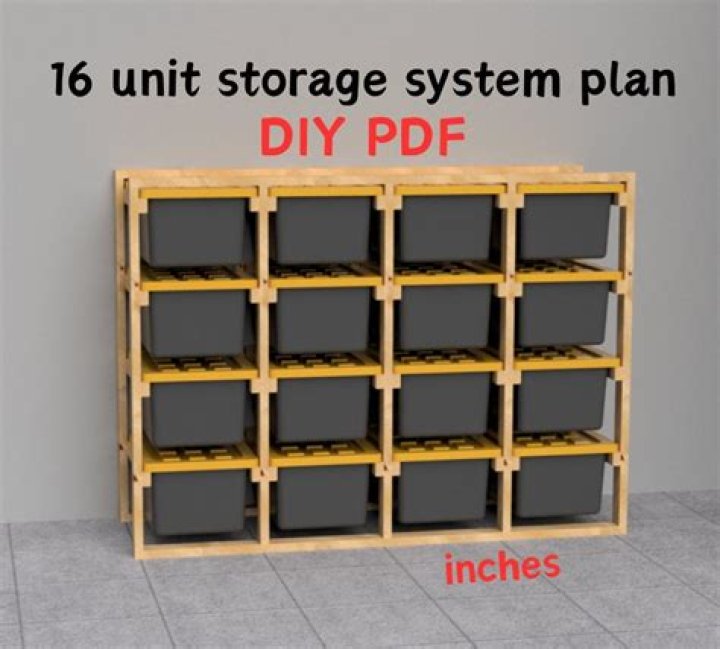 Download Free Storage Bin Rack Plans PDF for Organized Storage