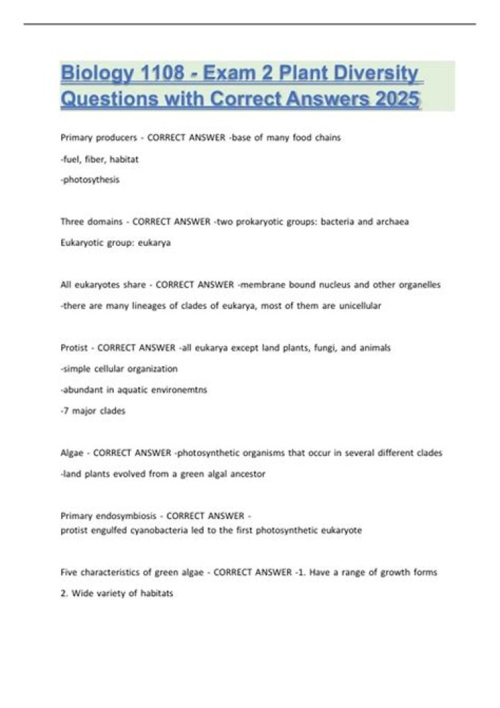 Plant Diversity Q&A PDF: Expert Answers to Your Top Questions