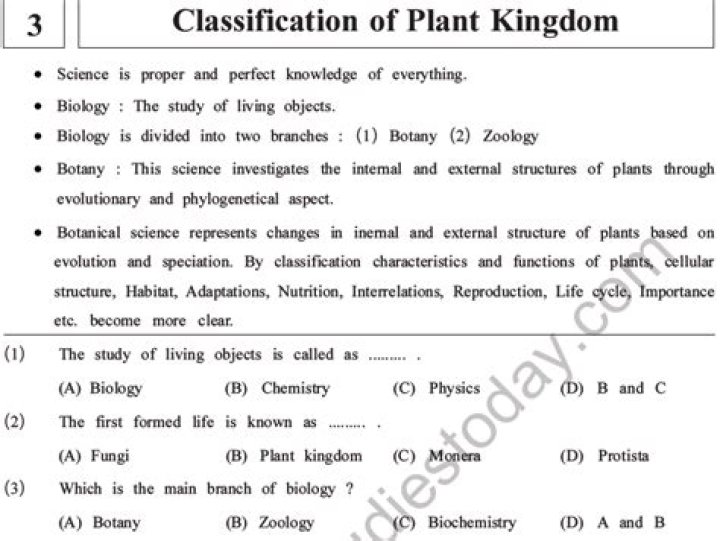 Plant Kingdom Questions and Answers PDF: Your Complete Guide