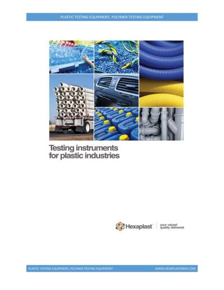 Plastic Testing Equipment PDF Guide: Essential Testing Standards & Certifications