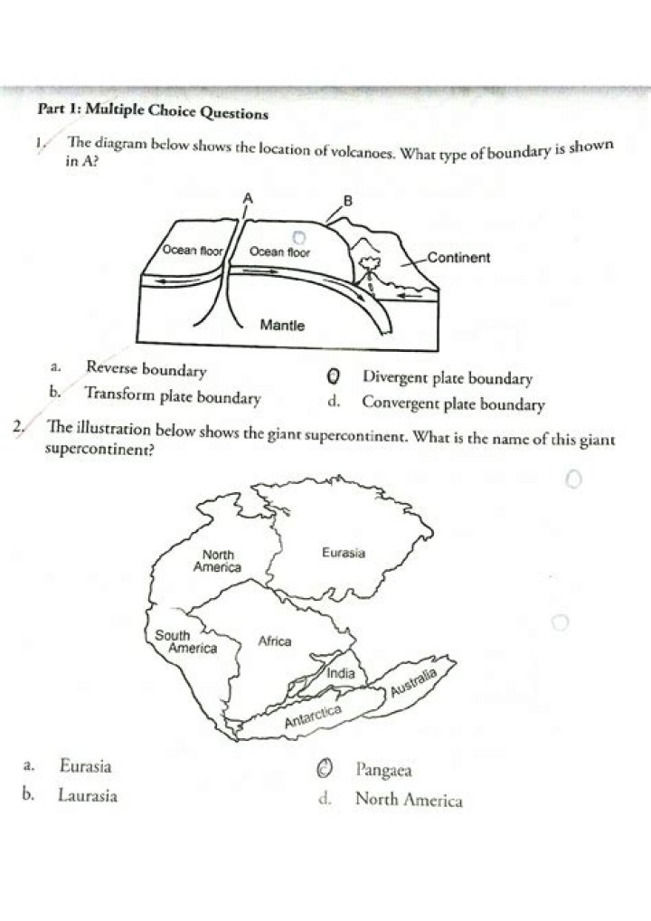Plate Tectonics Multiple Choice Questions & Answers PDF – Study Guide