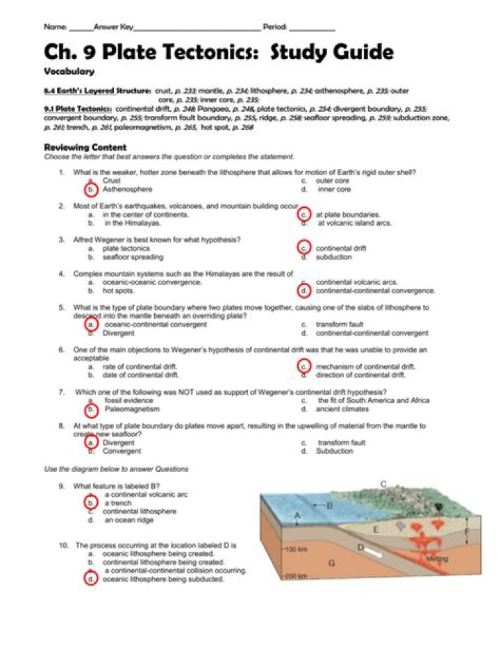 Plate Tectonics Questions & Answers PDF: Expert Guide