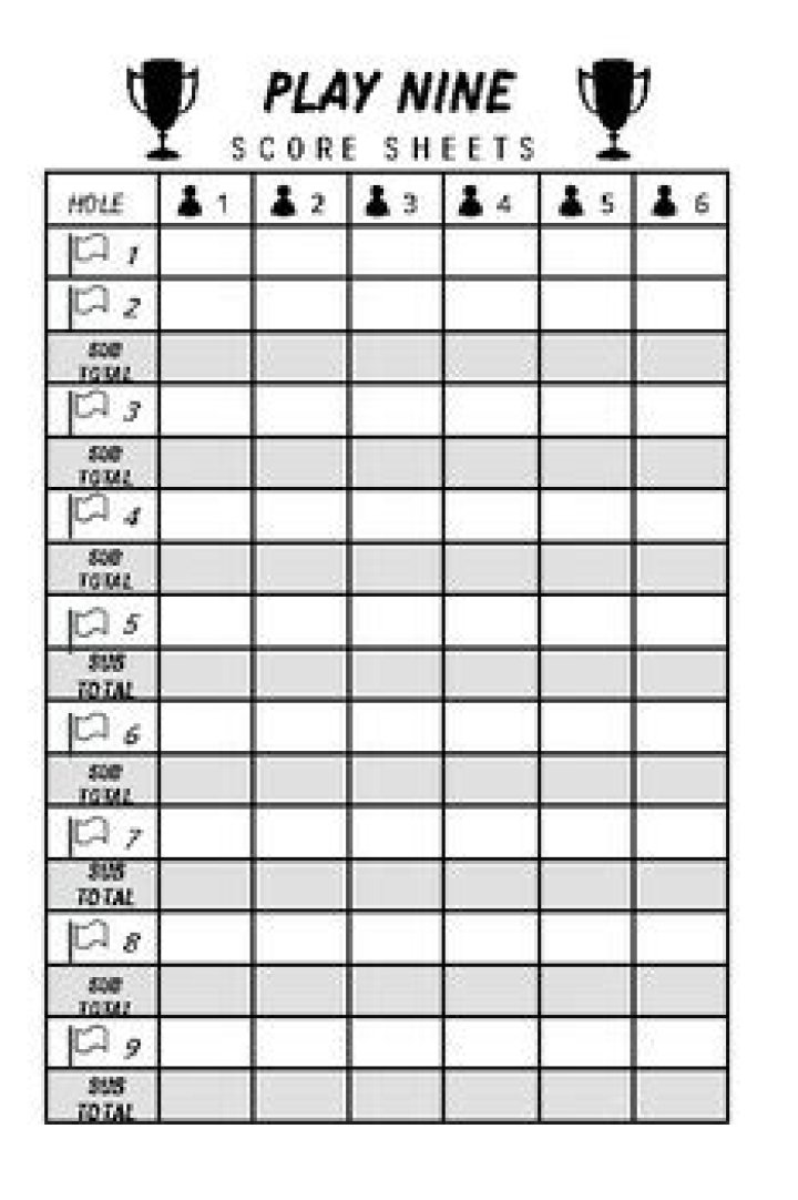 Play Nine Score Sheets PDF – Free Download