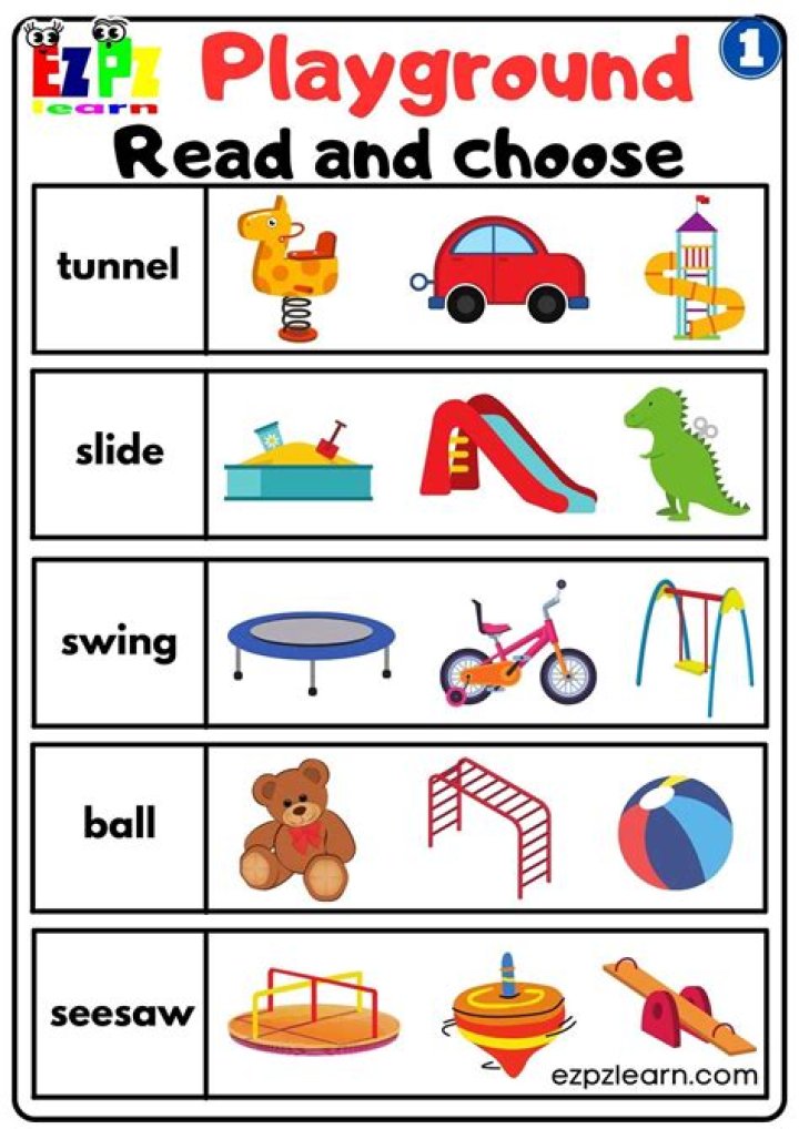 Playground Worksheet PDF: Fun Learning Activities for Kids