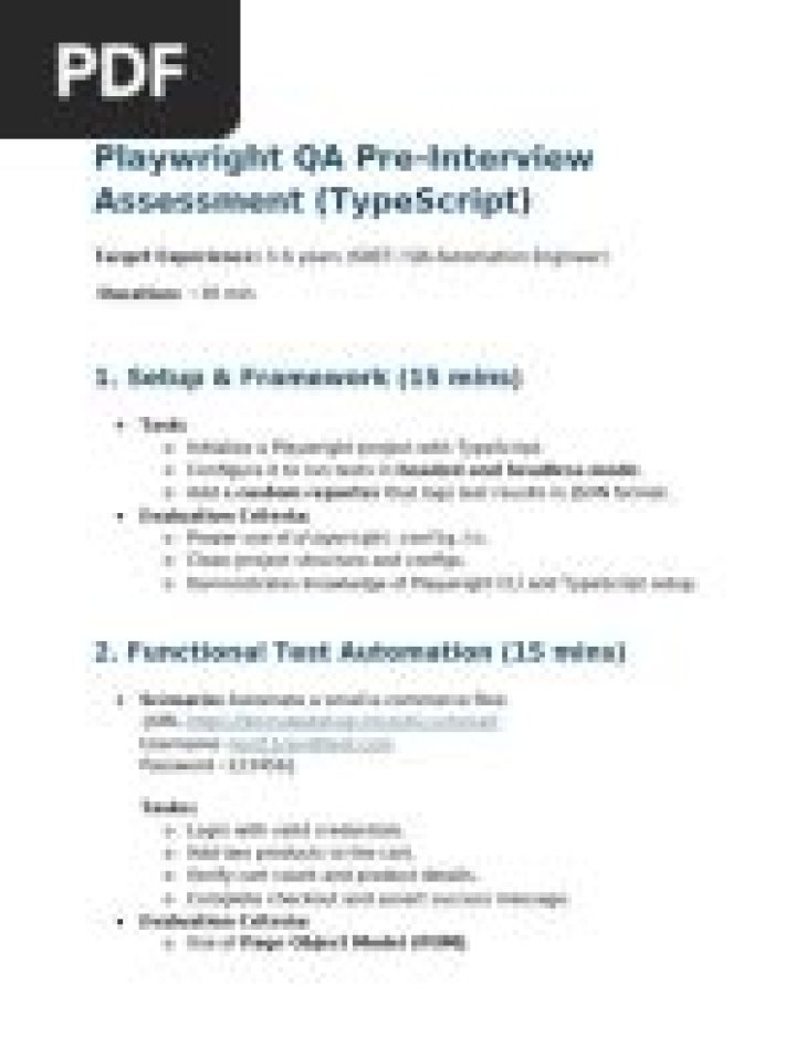 Top Playwright Interview Questions PDF for Aspiring Writers