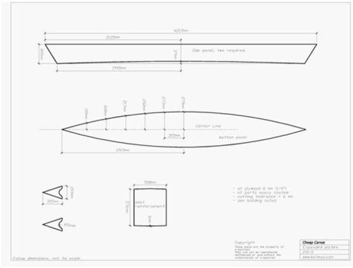 Free Plywood Canoe Plans PDF for DIY Builders