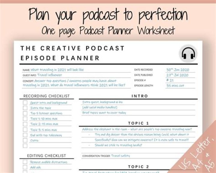 Free Podcast Planning Worksheet PDF – Get It Now