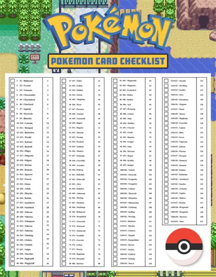 Pokemon List PDF Download: Complete Guide