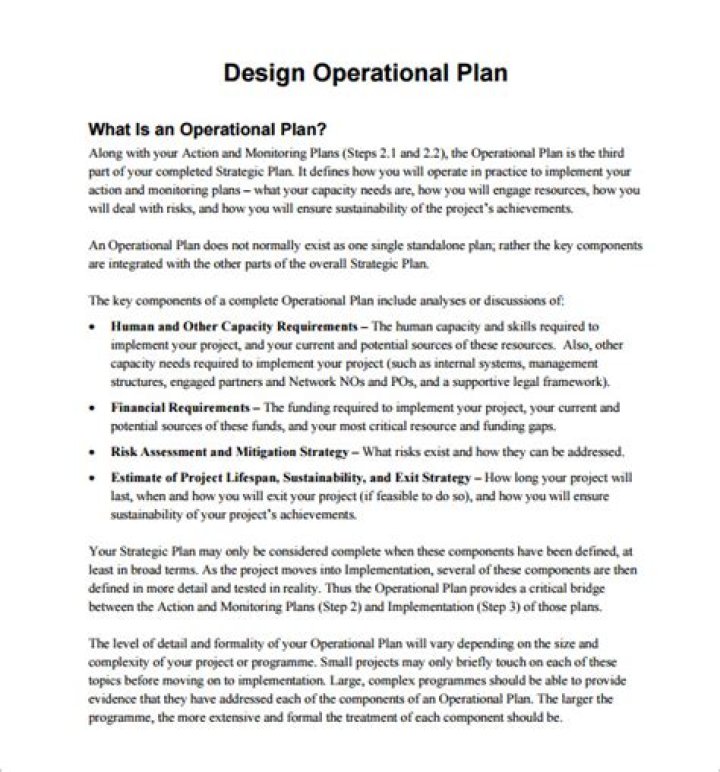 Police Operational Plan Template PDF – Ready-to-Use Law Enforcement Planning Document