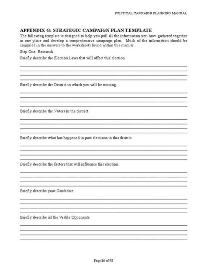 Political Campaign Planning Manual PDF: Complete Guide