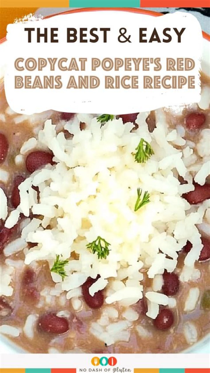 Popeyes Red Beans and Rice Ingredient List PDF – Full Recipe & Nutrition