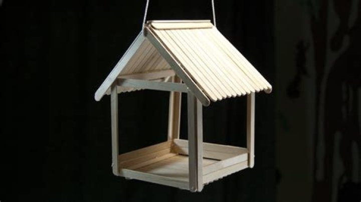 DIY Popsicle Stick Birdhouse Plans PDF – Easy Birdhouse Craft