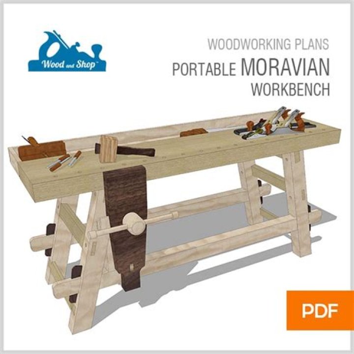 Portable Moravian Workbench Woodworking Plans PDF – Easy DIY Projects