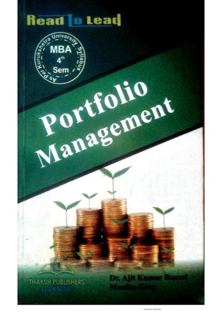 Essential Portfolio Management Book PDF for Smart Investors