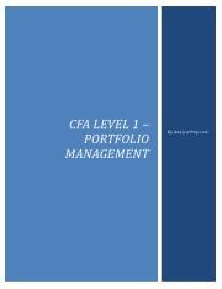 Portfolio Management Questions and Answers PDF: Expert Answers for Investors
