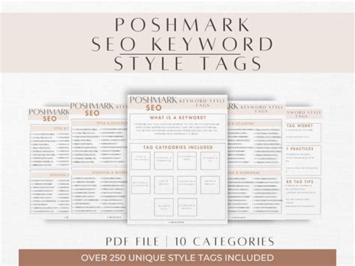 Free Poshmark Keywords List PDF – Top Selling Terms