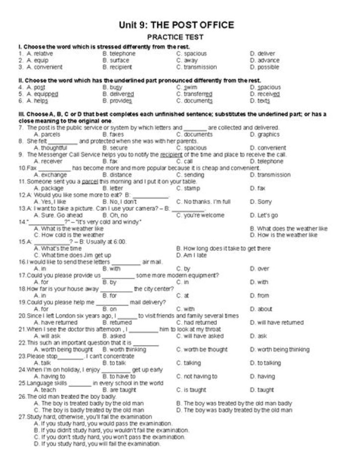 Post Office Practice Test PDF: Prepare & Pass Easily