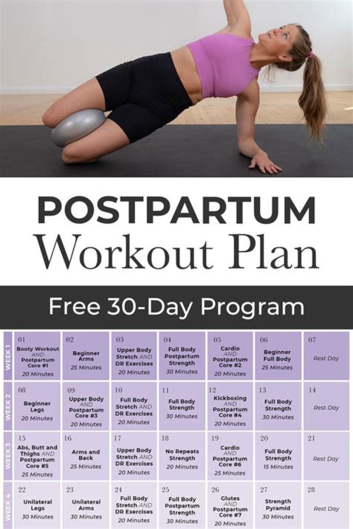 Free Postpartum Workout Plan PDF – Safe & Effective Exercises After Childbirth