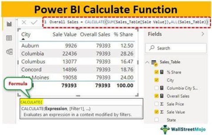 Power BI DAX Functions List with Examples – PDF Guide
