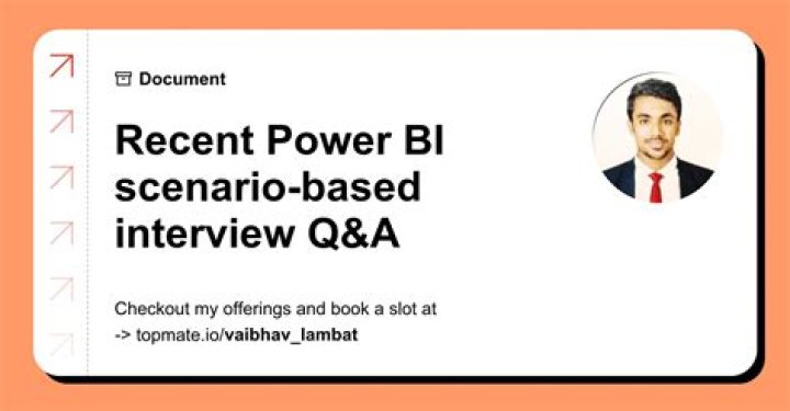 Power BI Scenario-Based Interview Questions & Answers PDF Guide