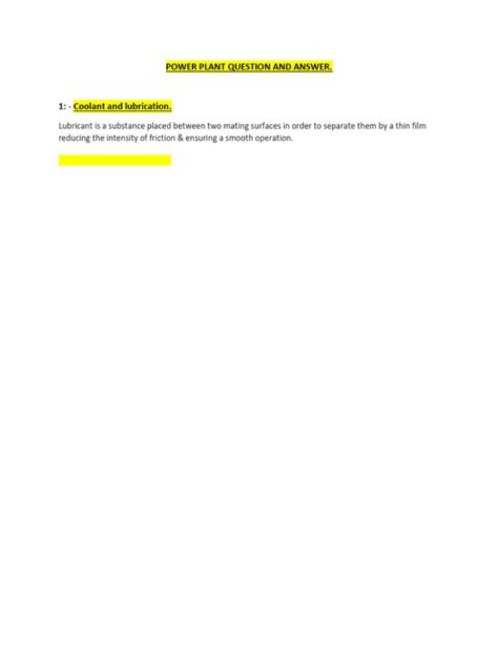 Power Plant Question and Answer PDF: Expert Answers to Common Queries
