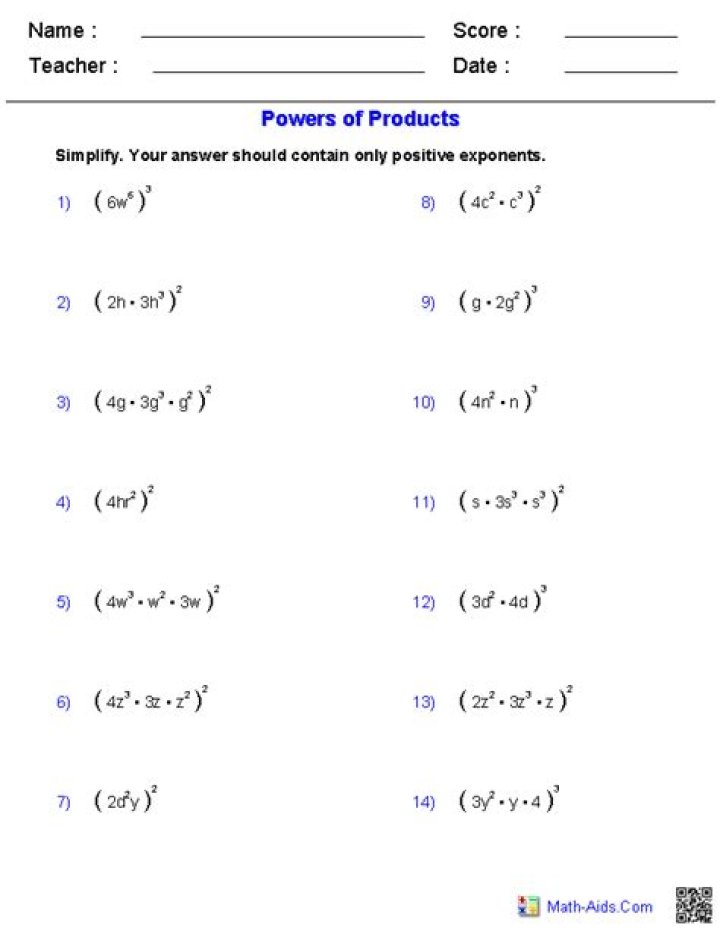 Power Rule Worksheet PDF: Master Power Rules with Instant Download