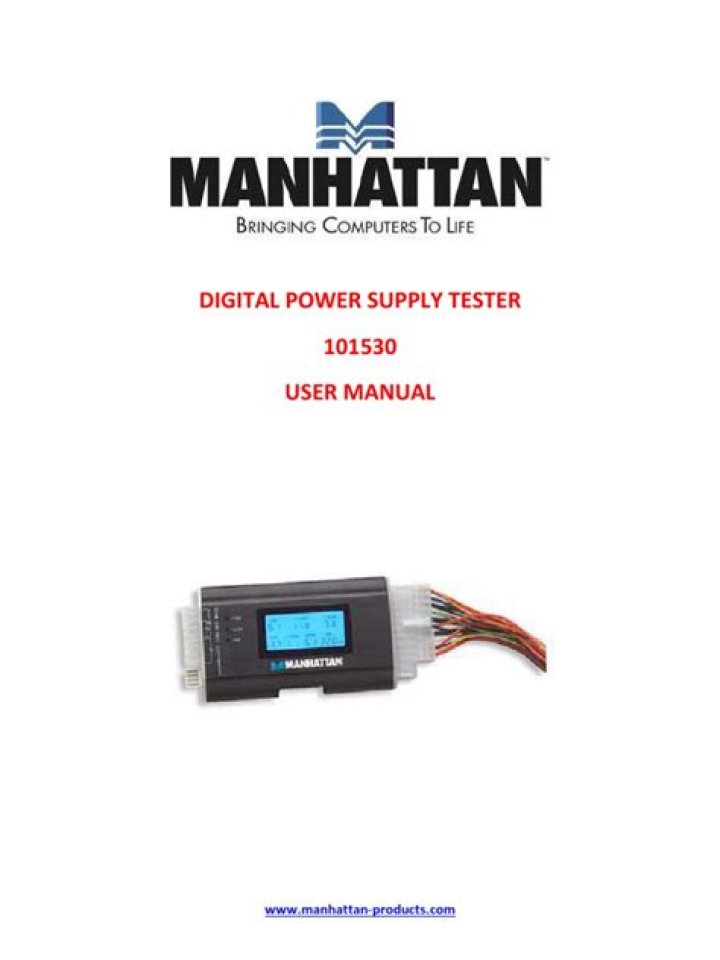 Power Supply Tester Manual PDF – Step-by-Step Guide