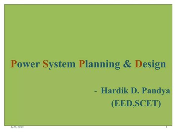 Power System Planning Book PDF Free Download – Expert Guide