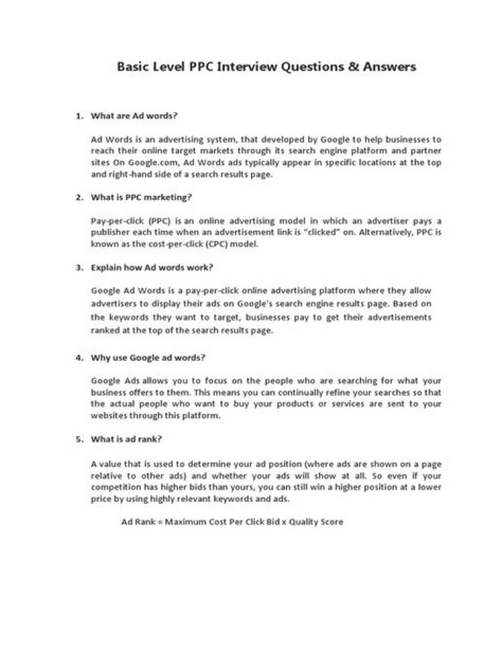 Top PPC Interview Questions & Answers PDF – Master Digital Ads Interviews