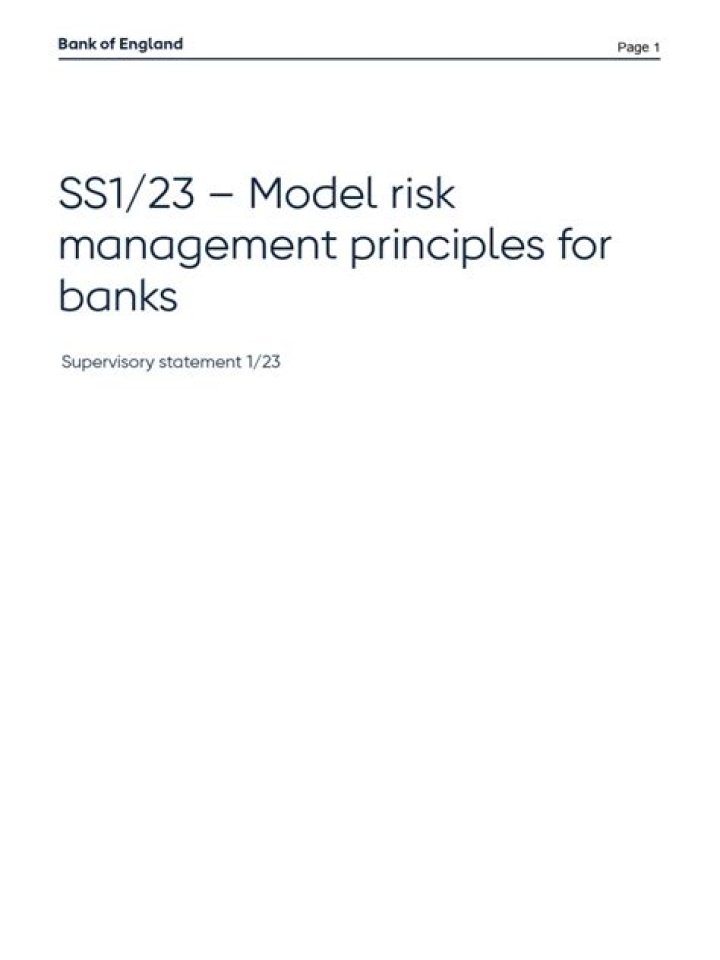 Essential Pra SS1/23 Model Risk Management Principles PDF Guide