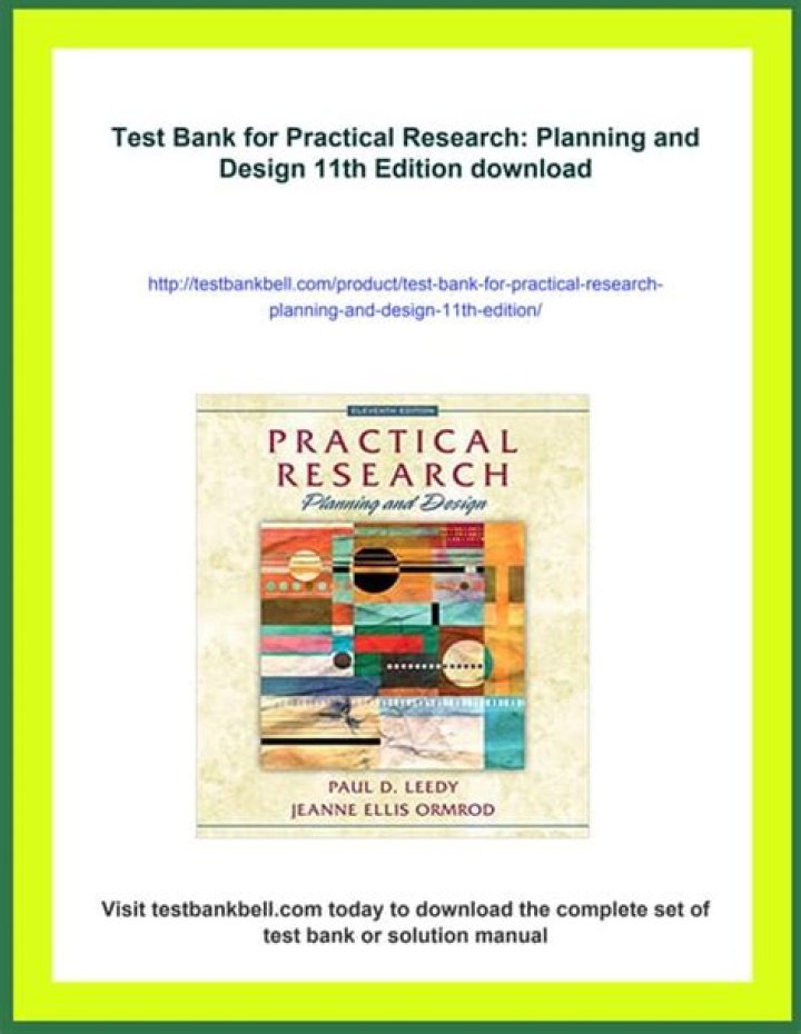 Practical Research Planning and Design 11th Edition: Essential PDF Guide