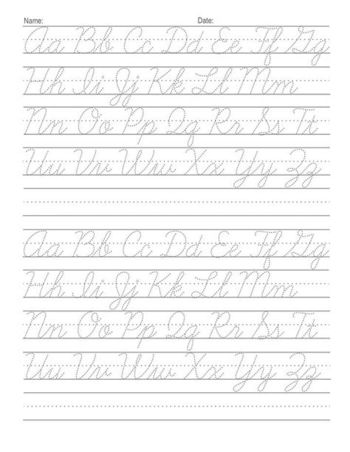 Practice Cursive Sheets PDF for Perfect Handwriting