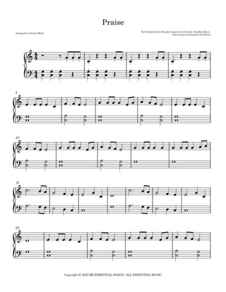 Praise & Worship Sheet Music PDF Free – Instant Download