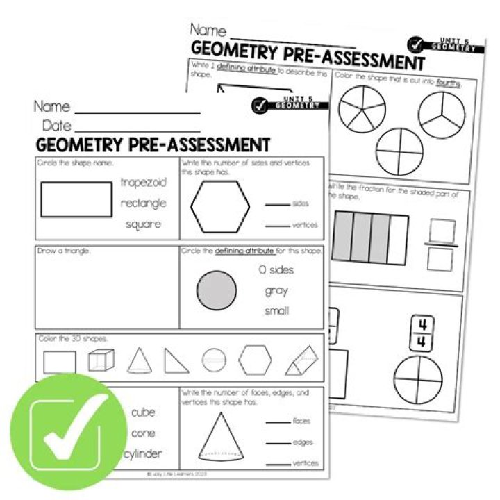 Free Pre Geometry Worksheets PDF for Instant Download