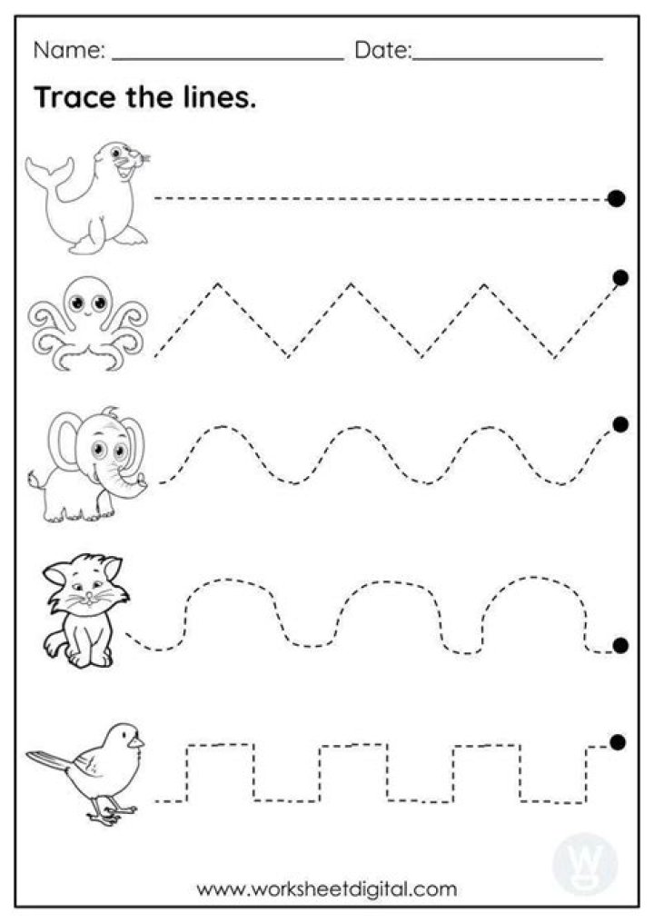 Pre-Writing Worksheets for 3-Year-Olds PDF – Fun & Engaging Early Literacy Activity