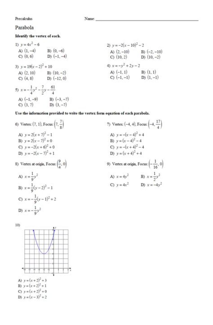 Free Precalculus Worksheets PDF – Download Instant Practice for Success
