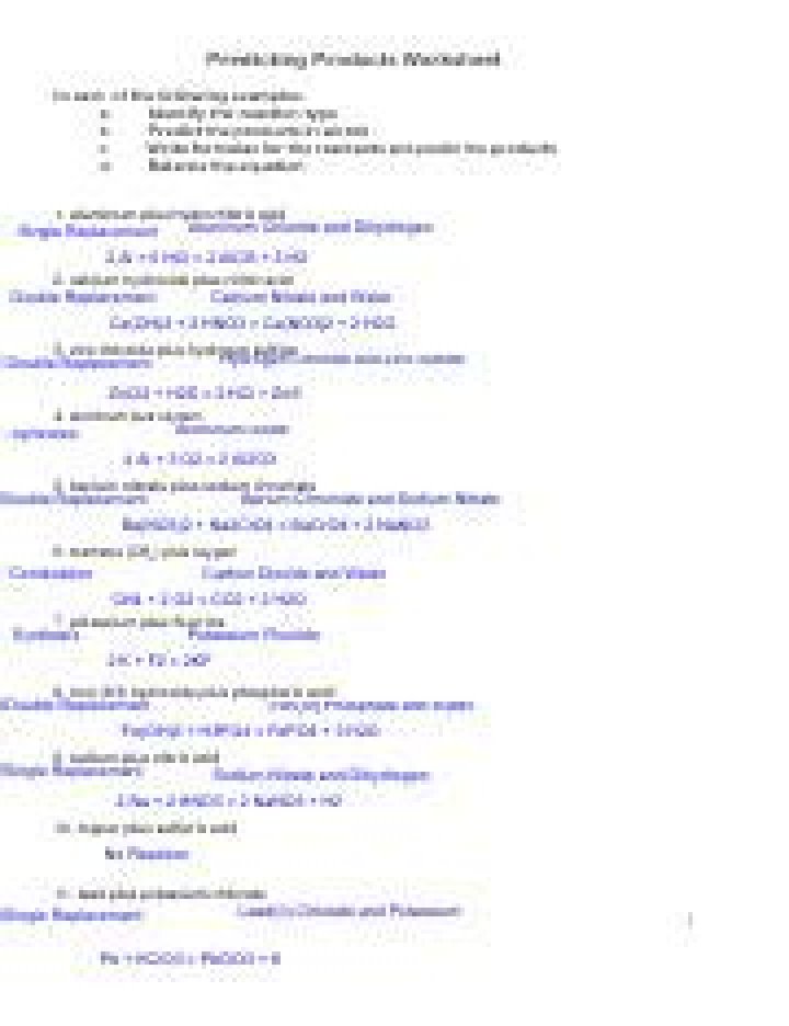Predicting Products Worksheet PDF for Smart Inventory Planning