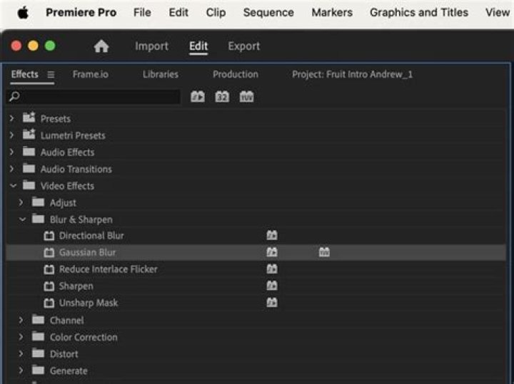 Premiere Pro Effects List PDF: Ultimate Guide to Professional Video Effects