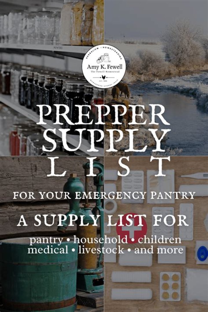 Essential Prepper Supply List PDF for Emergencies & Survival