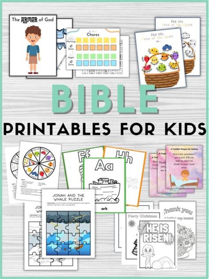 Free Preschool Bible Worksheets PDF – Printable Activities for Early Readers