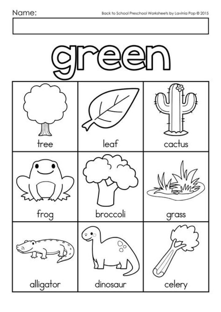 Free Printable Preschool Coloring Worksheets PDF for Early Learning