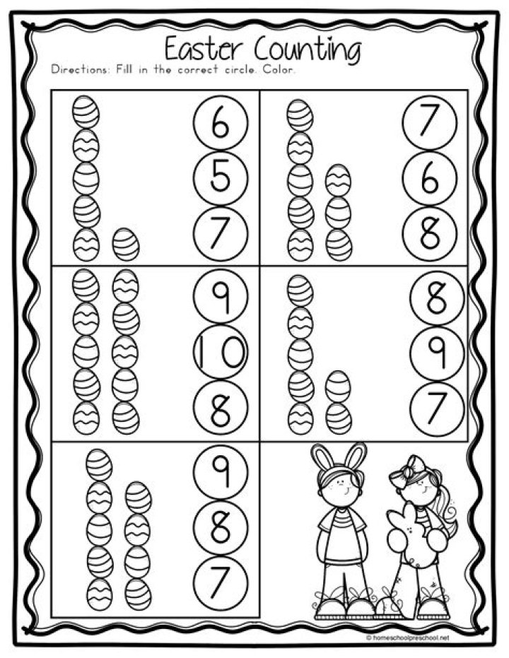Printable Preschool Easter Worksheets PDF – Fun Learning Activities
