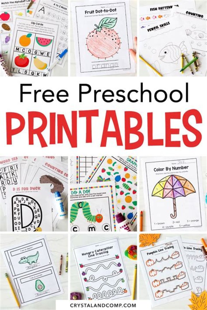 Free Preschool Learning Worksheets PDF – Instant Download for Early Learning