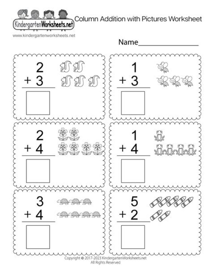 Free Preschool Math Addition Worksheets PDF for Easy Learning